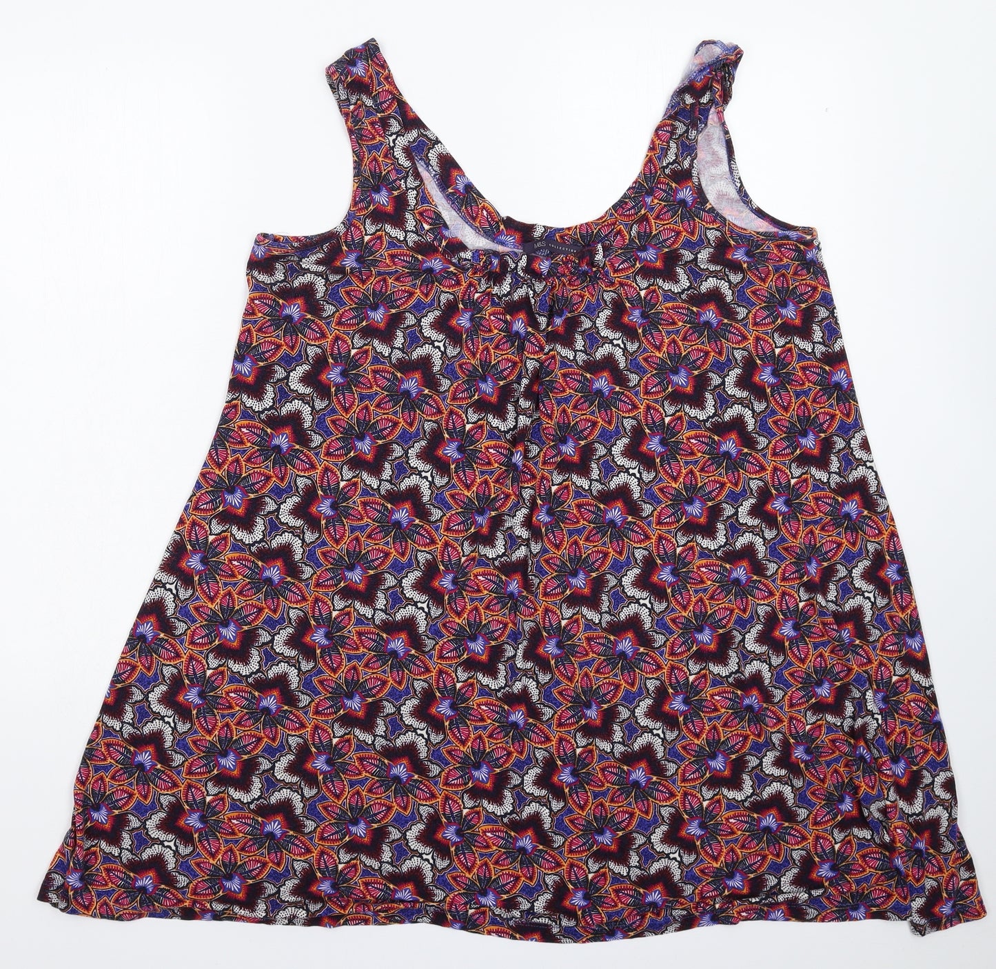 Marks and Spencer Womens Multicoloured Floral  Tank Dress  Size 16