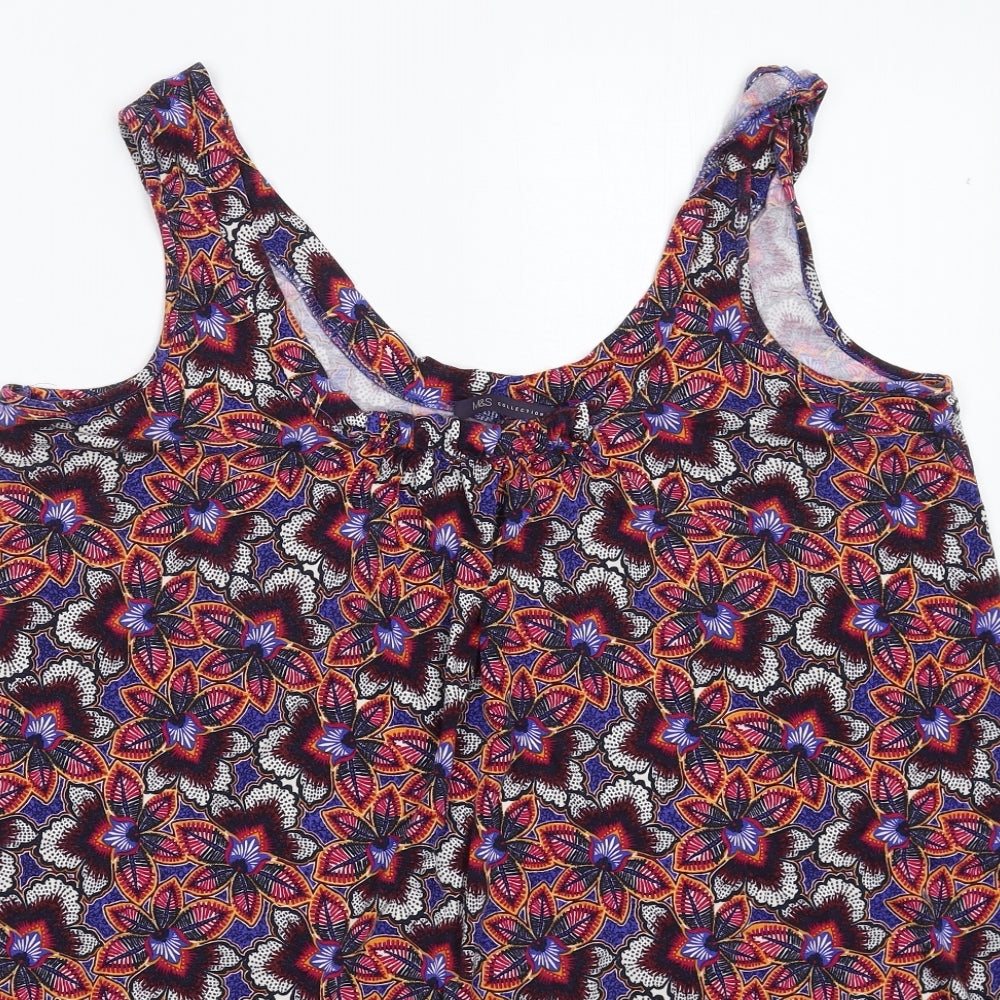 Marks and Spencer Womens Multicoloured Floral  Tank Dress  Size 16
