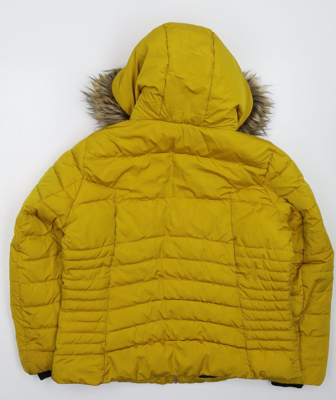 George Womens Yellow   Parka Coat Size L