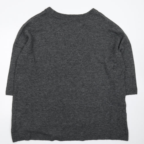 Evans Womens Grey  Knit Jumper Dress  Size 28