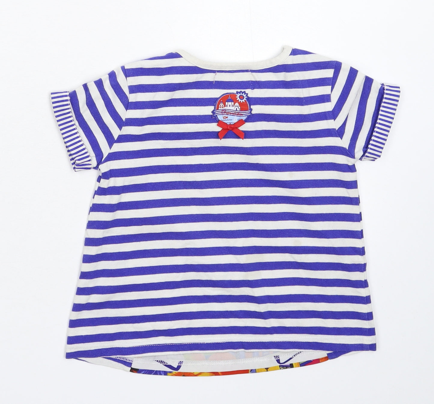 Rosalita Girls Multicoloured Striped  Basic T-Shirt Size 4 Years