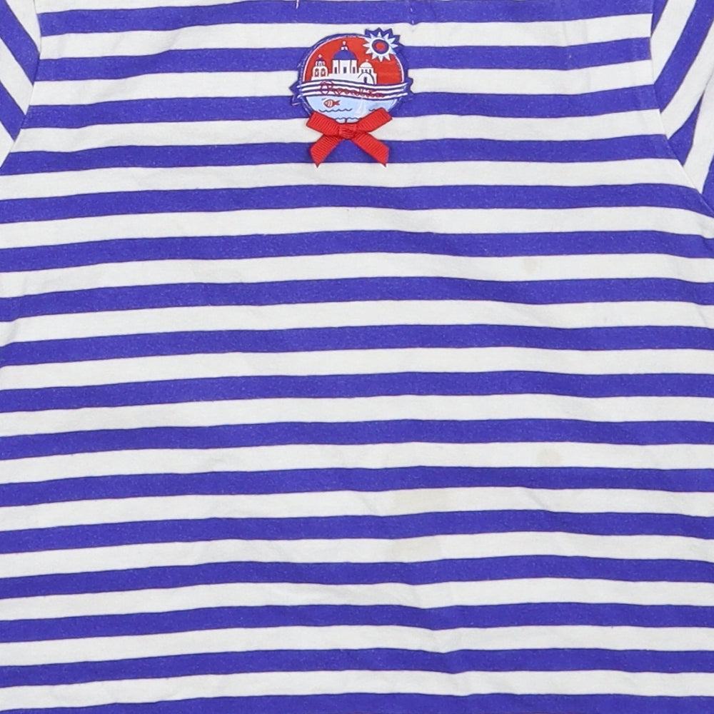 Rosalita Girls Multicoloured Striped  Basic T-Shirt Size 4 Years