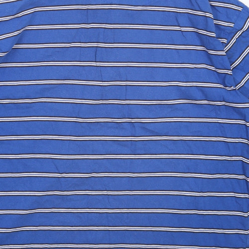 Backwing Mens Blue Striped   Polo Size XL