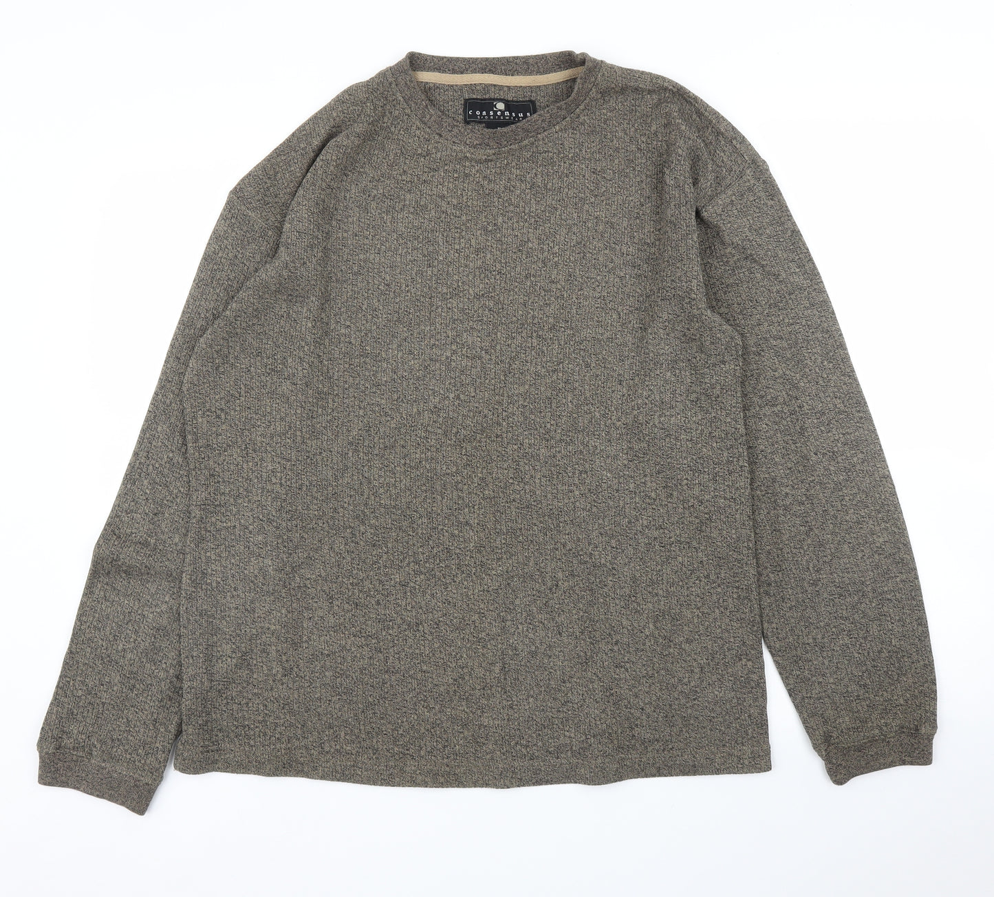 Consensus Mens Brown   Pullover Jumper Size M