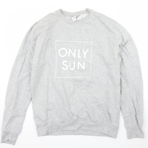 Just Hoods Mens Grey   Pullover Jumper Size M