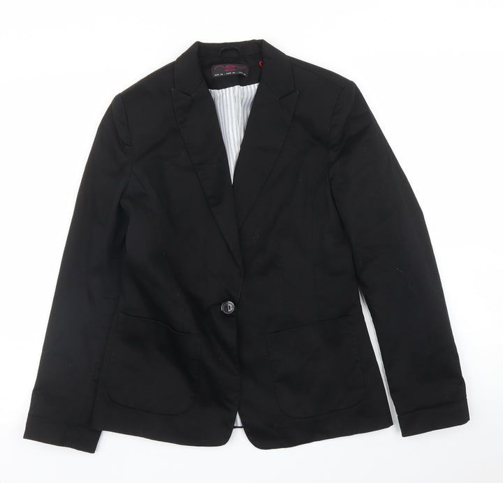 New Look Womens Black Jacket Blazer Size 10