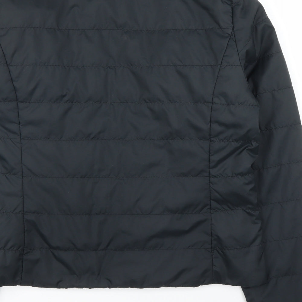 M&S Womens Black   Puffer Jacket Coat Size 12