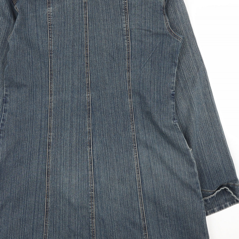 Identita Womens Blue  Denim Shift  Size 12