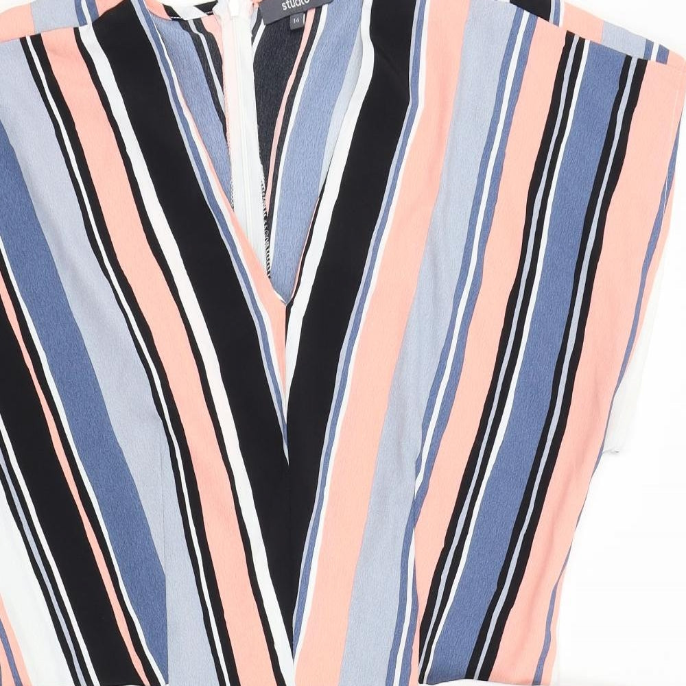 Studio Womens Multicoloured Striped  Shift  Size 14
