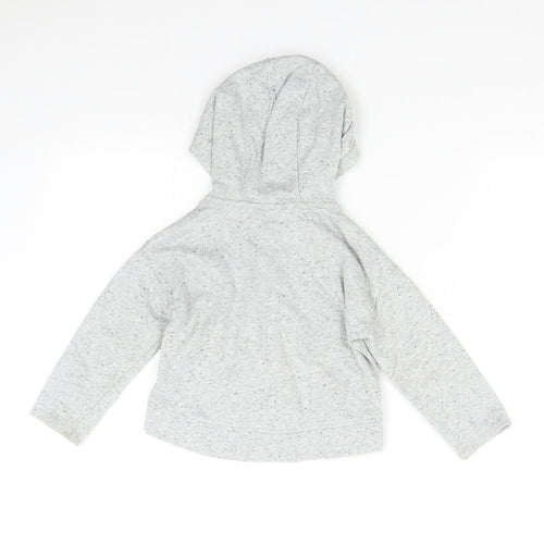 George Girls Grey   Full Zip Hoodie Size 2-3 Years