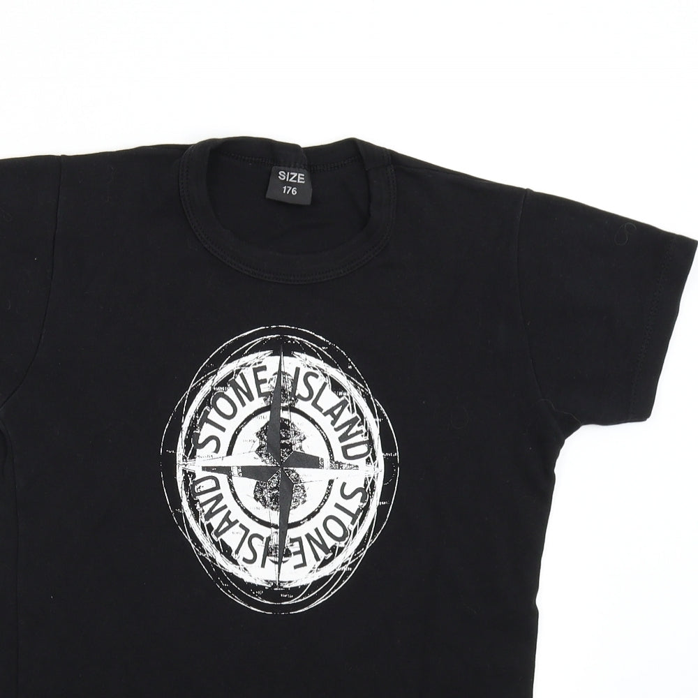 Stone Island Girls Black   Basic T-Shirt Size S  - Stone Island