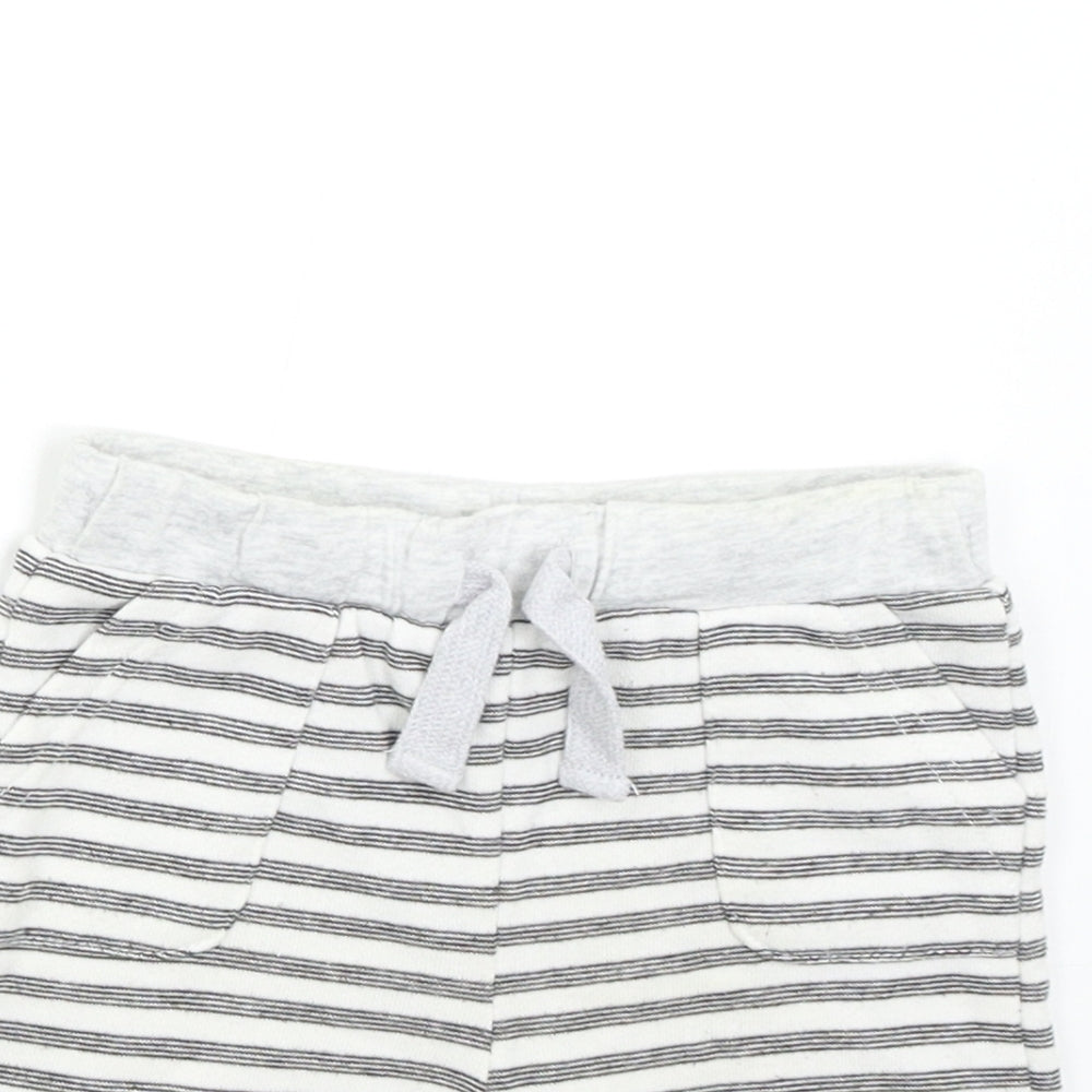 F&F Baby Multicoloured Striped  Sweatpants Trousers Size 12-18 Months