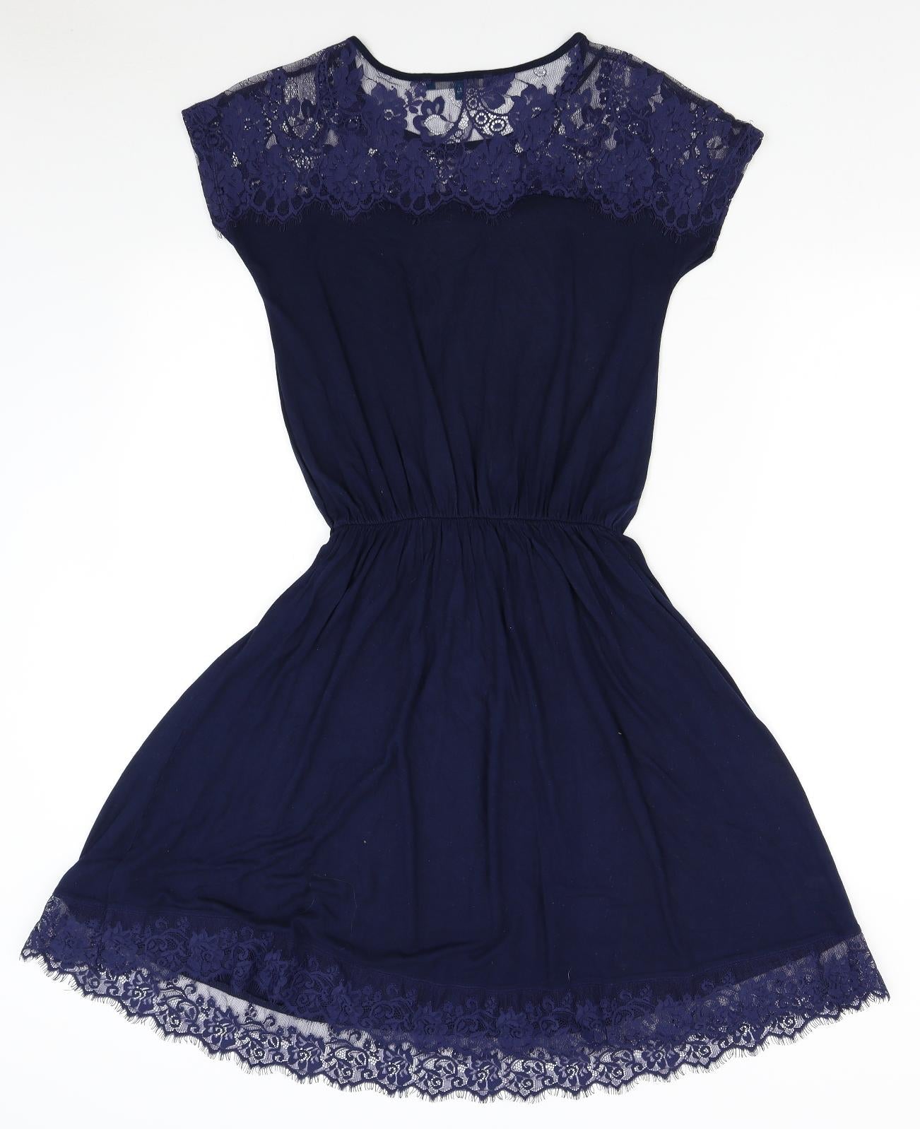 NEXT Womens Blue  Lace Fit & Flare  Size 10