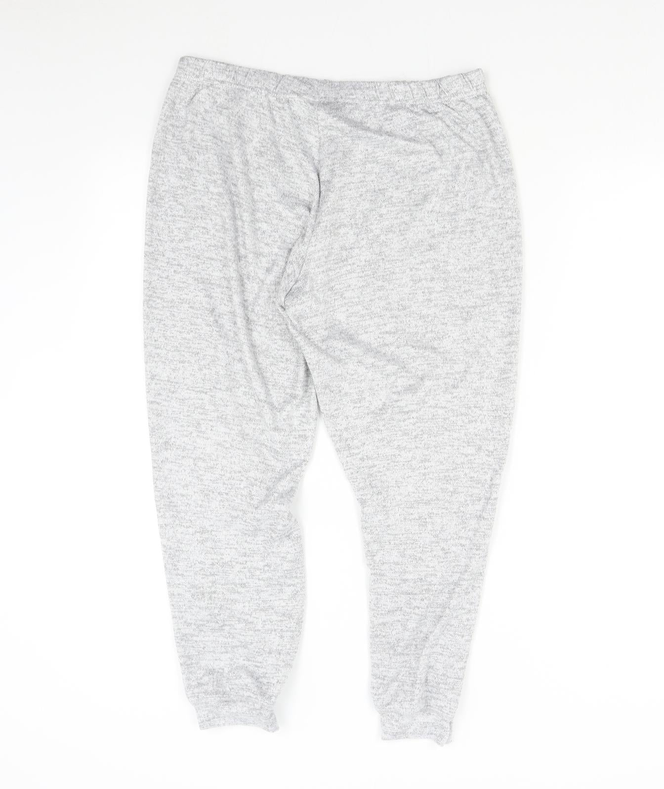 TU Womens Grey Solid   Pyjama Pants Size 14