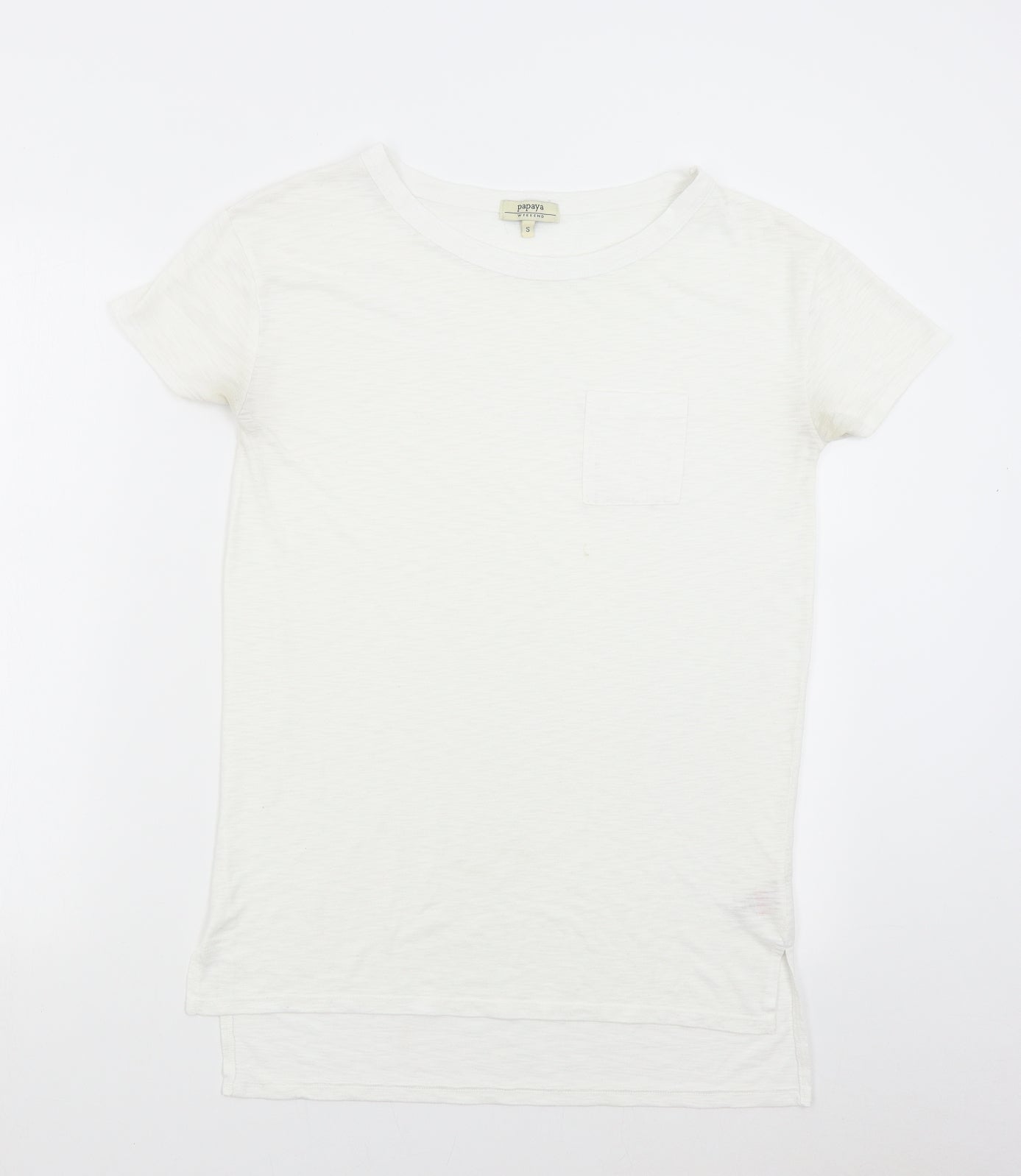 Matalan Womens White   Basic T-Shirt Size S