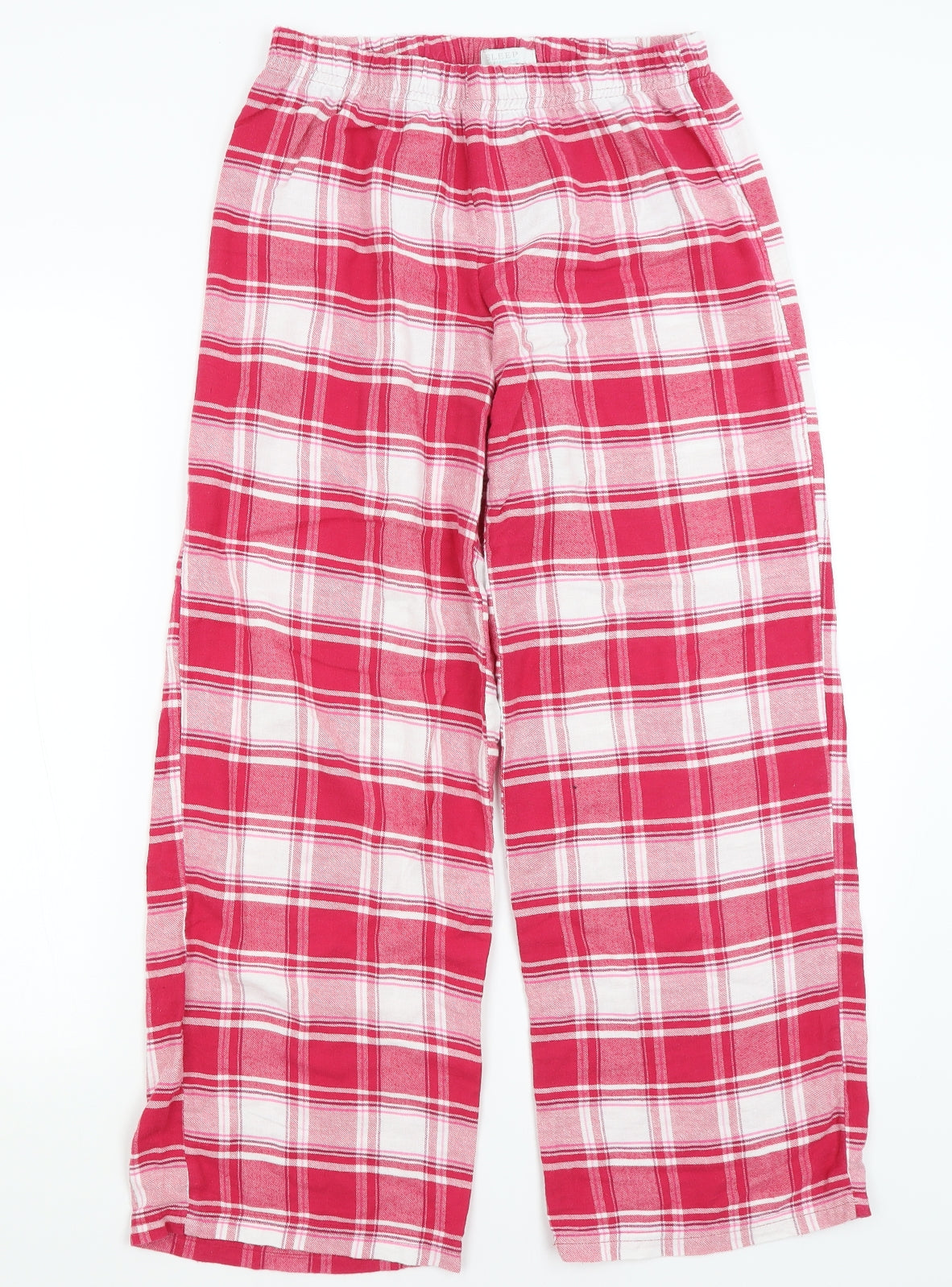 Debenhams Womens Pink Plaid  Top Pyjama Set Size 10