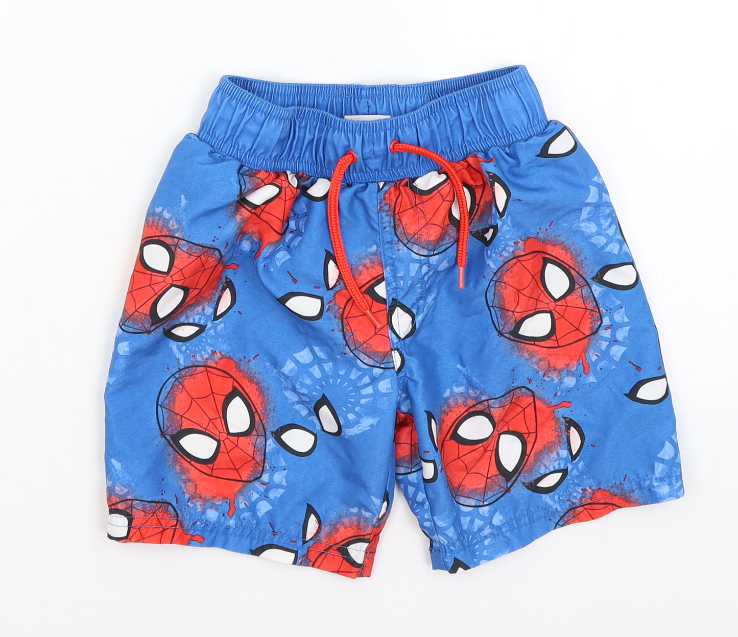 Marvel Boys Blue   Sweat Shorts Size 6-7 Years - Spiderman