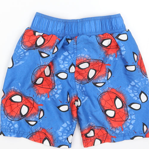 Marvel Boys Blue   Sweat Shorts Size 6-7 Years - Spiderman