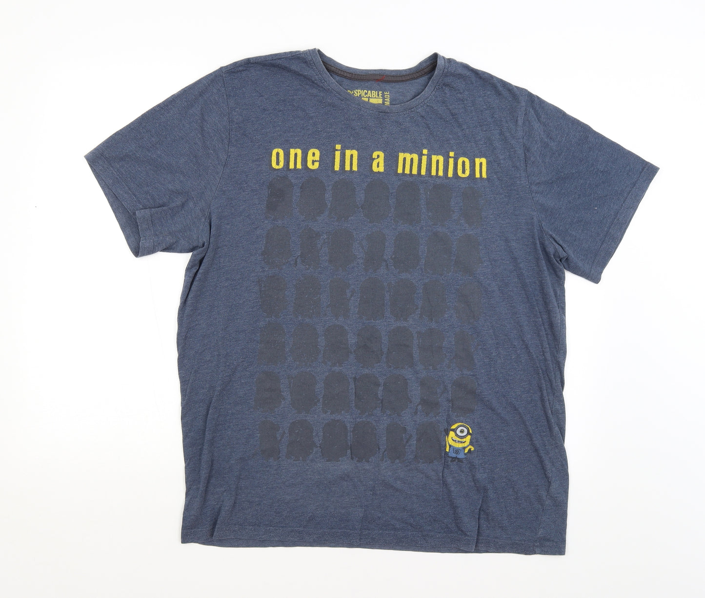 Despicable Me Mens Blue    T-Shirt Size XL  - One In A Minion