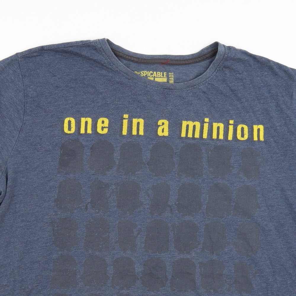 Despicable Me Mens Blue    T-Shirt Size XL  - One In A Minion