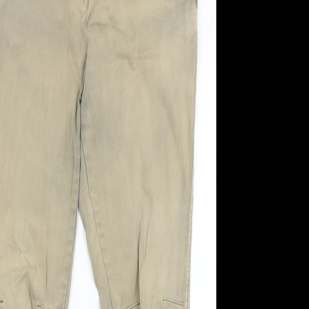 Dorothy Perkins Womens Green   Cropped Trousers Size 14 L25 in