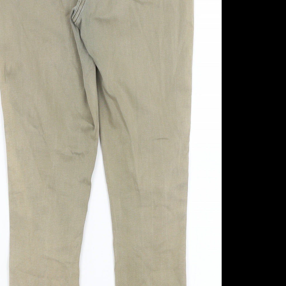 Dorothy Perkins Womens Green   Cropped Trousers Size 14 L25 in