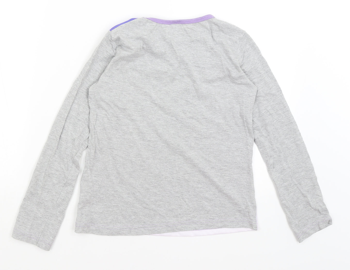 LOL Surprise Girls Grey   Basic T-Shirt Size 9-10 Years  - Go Team Glitter