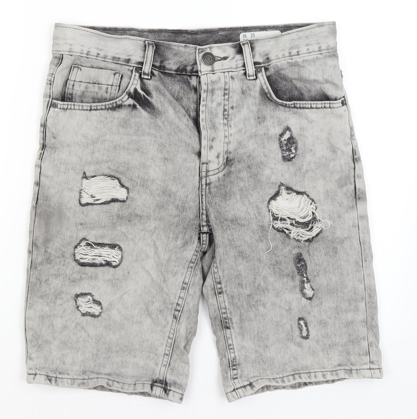 Denim Co Mens Grey   Bermuda Shorts Size 30 in