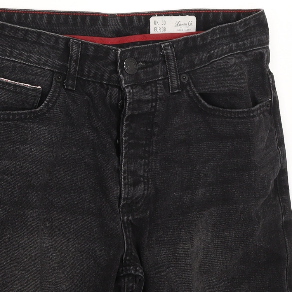 Denim Co Mens Black   Bermuda Shorts Size 30 in