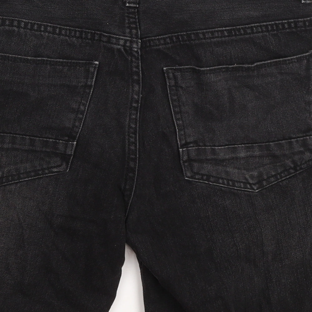 Denim Co Mens Black   Bermuda Shorts Size 30 in