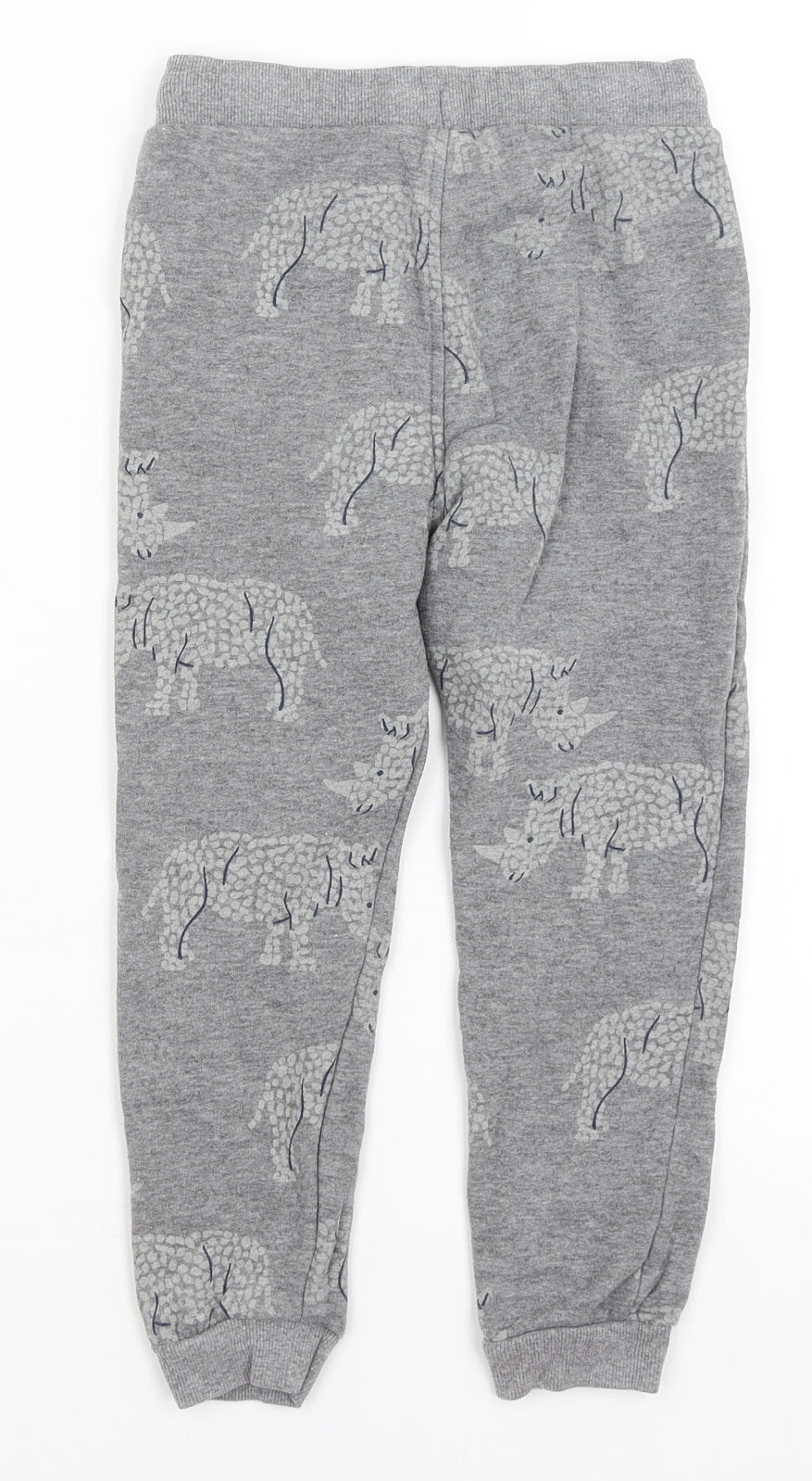 M&S Boys Grey   Jogger Trousers Size 5-6 Years - Rhinos