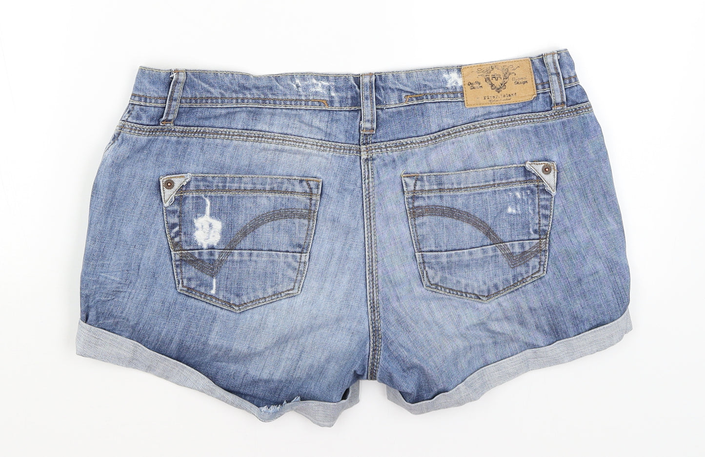River Island Womens Blue   Hot Pants Shorts Size 10