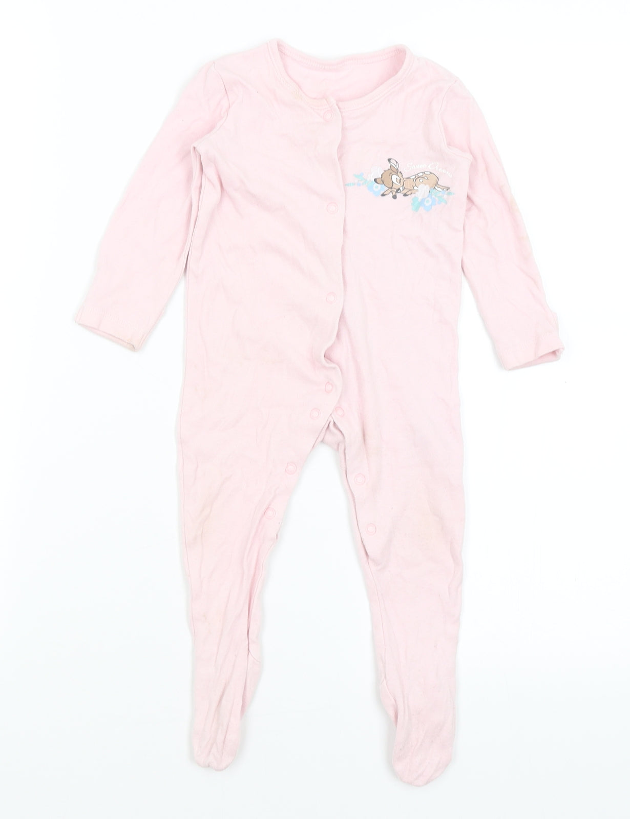 Disney Baby Baby Pink   Babygrow One-Piece Size 6-9 Months  - Bambi