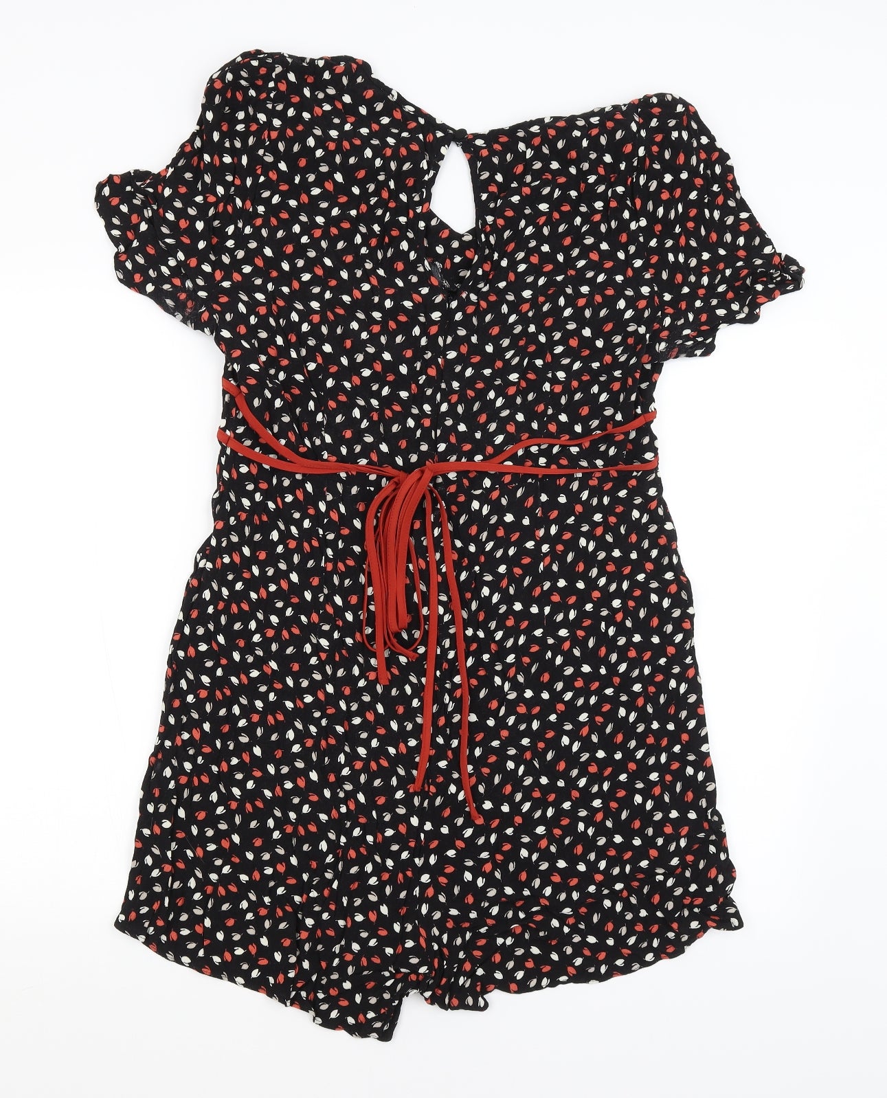 Peacocks By Design Womens Black   Playsuit One-Piece Size 18