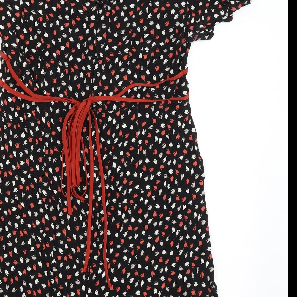 Peacocks By Design Womens Black   Playsuit One-Piece Size 18