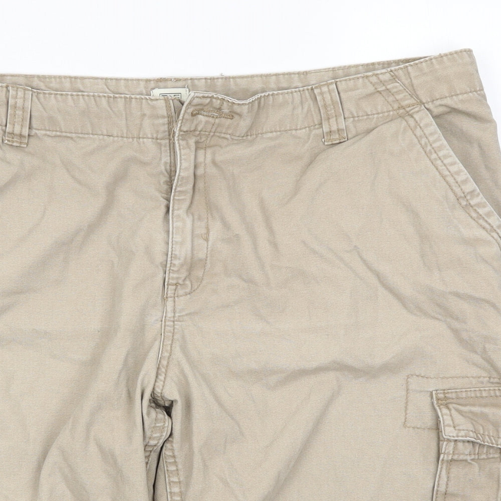 F&F Mens Beige   Cargo Shorts Size 36