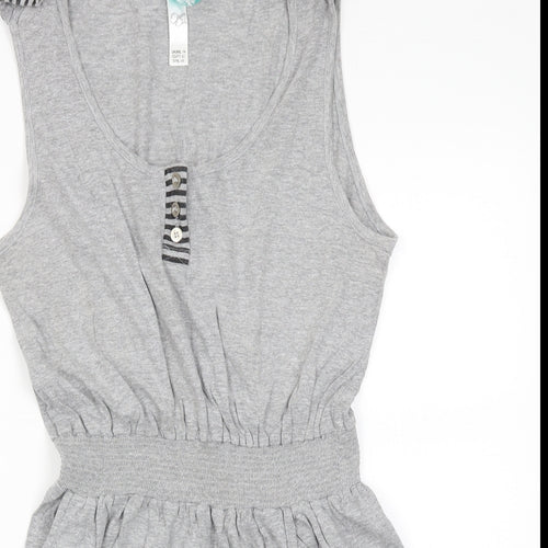 Ocean Club Womens Grey   T-Shirt Dress  Size 14