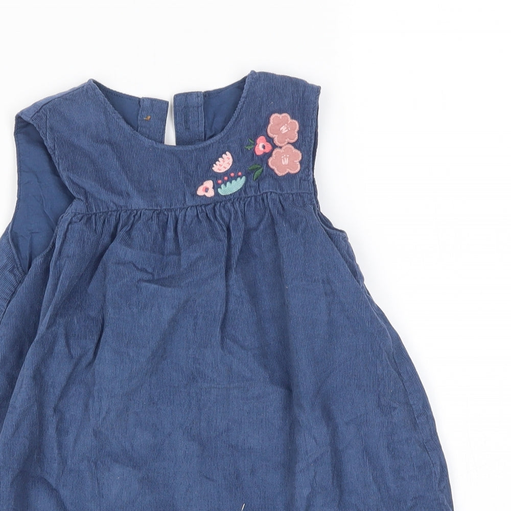 Marks and Spencer Girls Blue   Tank Dress  Size 18-24 Months