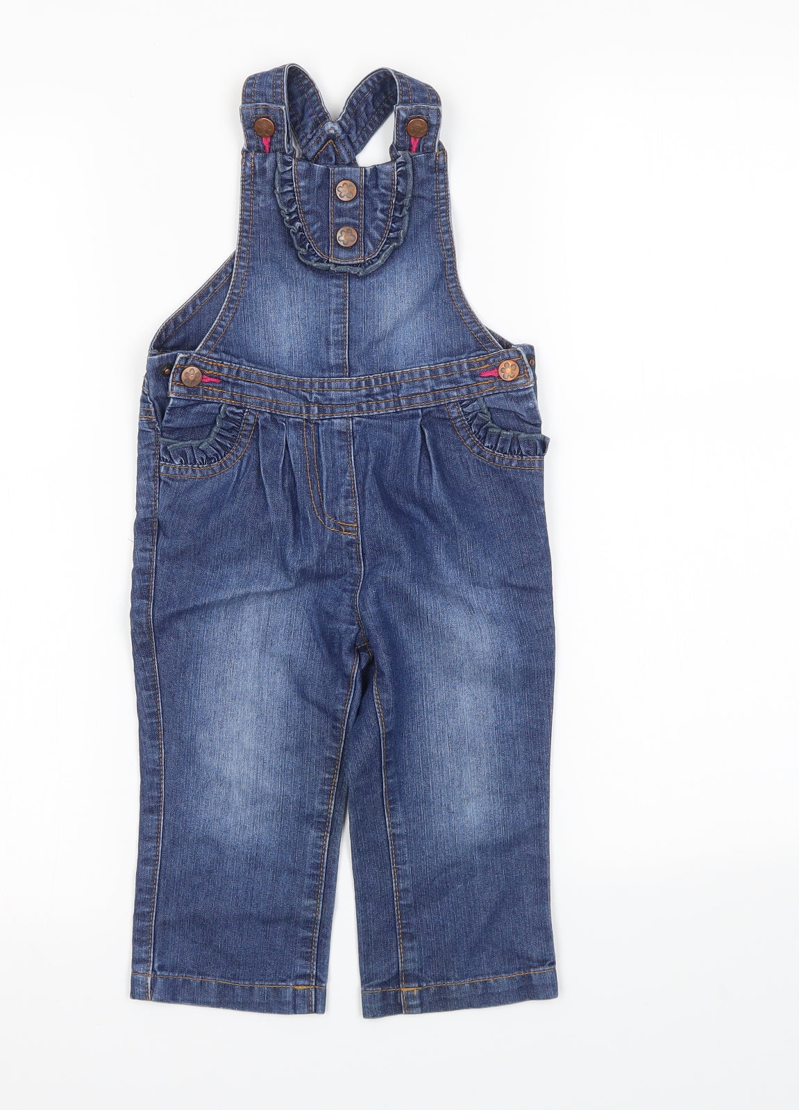 George Girls Blue   Cargo Jeans Size 18-24 Months