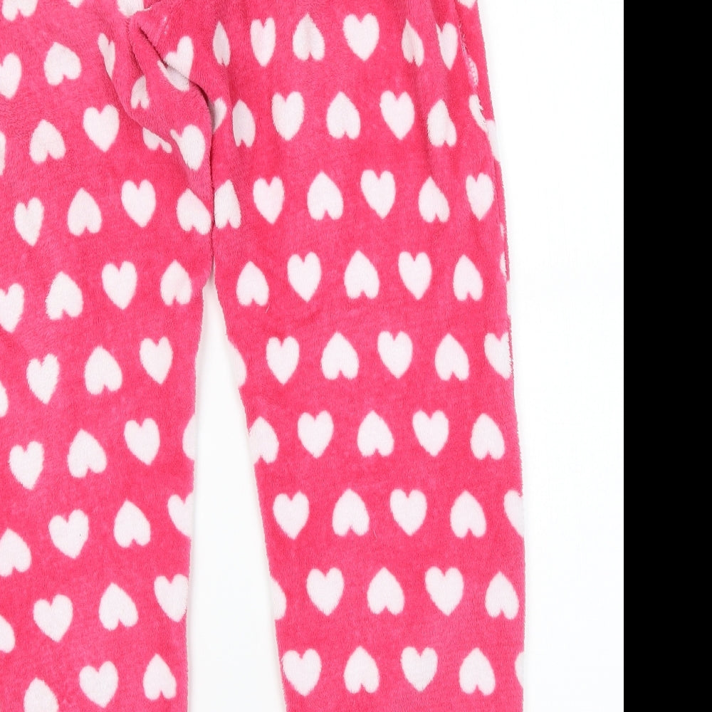 Love Sleep Womens Pink Polka Dot  Capri Pyjama Pants Size M