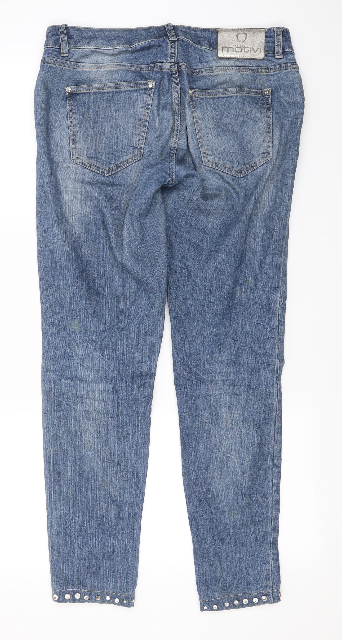 MOTIVI Womens Blue   Skinny Jeans Size 12 L29 in
