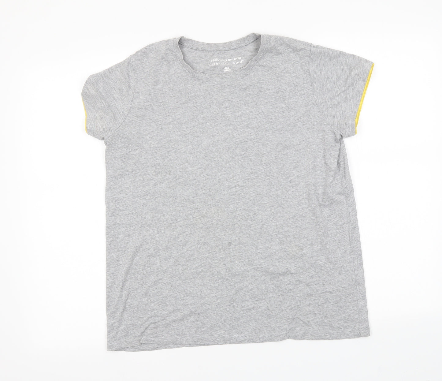 Preworn Womens Grey Solid  Top Pyjama Top Size M