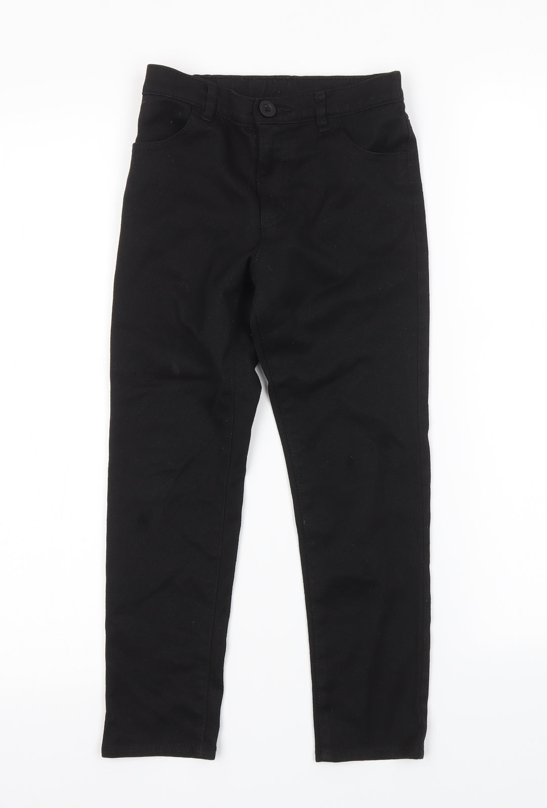 George Boys Black   Capri Trousers Size 6-7 Years