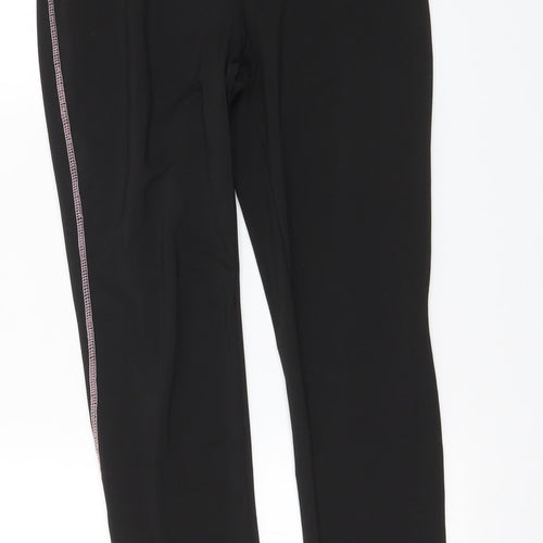 Boohoo Womens Black   Compression Leggings Size M L27.5 in