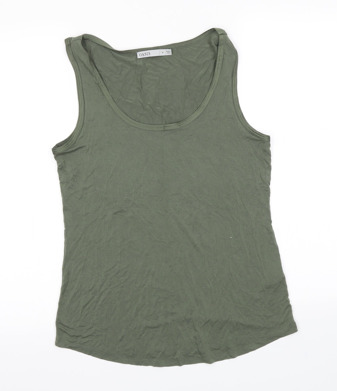 Oasis Womens Green   Basic Tank Size M