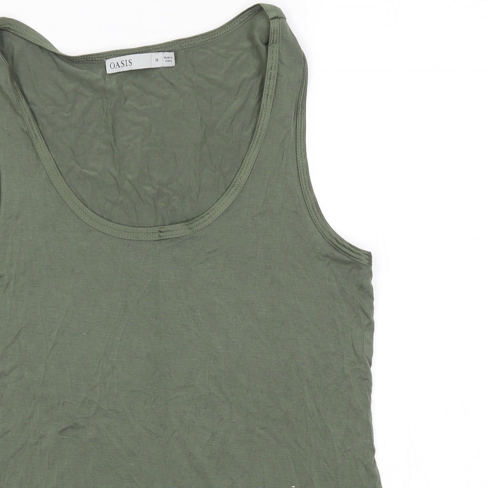 Oasis Womens Green   Basic Tank Size M