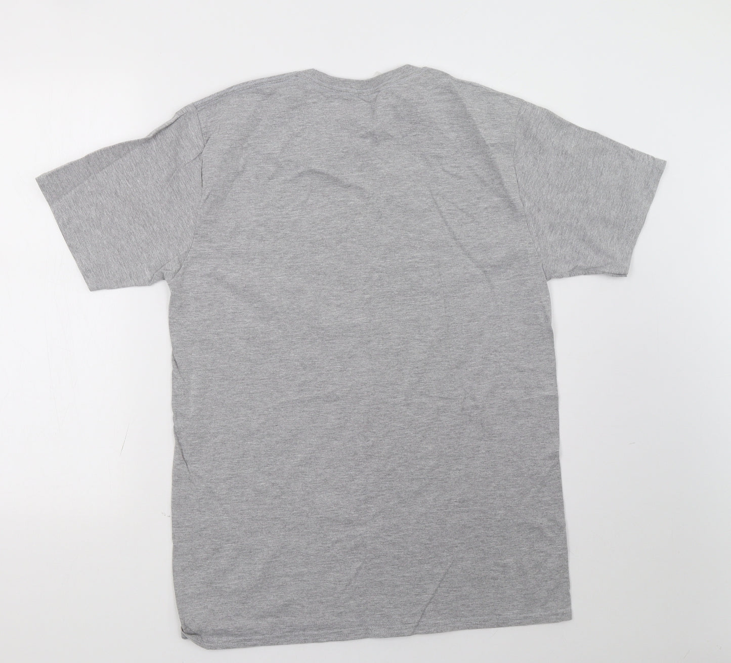 Gildan Mens Grey    T-Shirt Size L