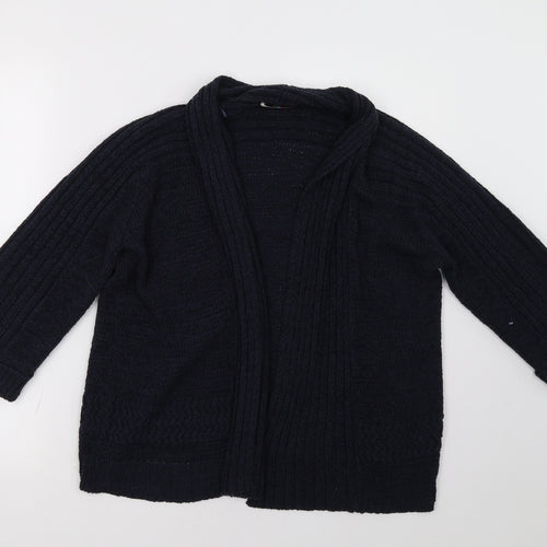 Marks and Spencer Womens Blue  Knit Cardigan Jumper Size 16
