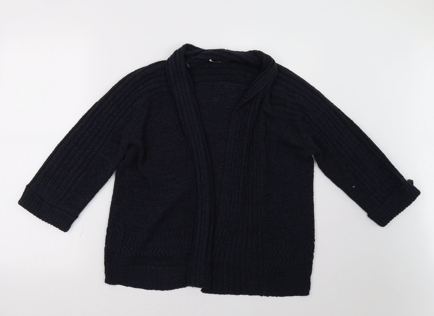 Marks and Spencer Womens Blue  Knit Cardigan Jumper Size 16