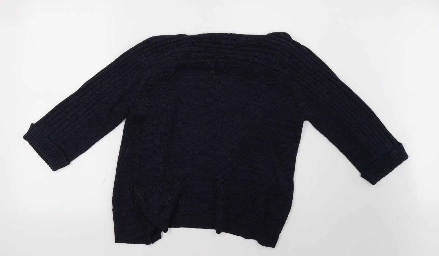 Marks and Spencer Womens Blue  Knit Cardigan Jumper Size 16